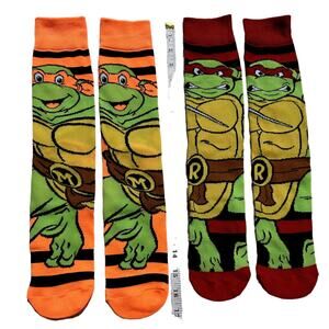 Character Socks - Ninja Turtles- Mens 8-12